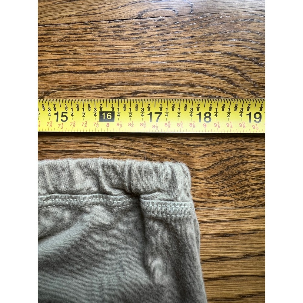 CP Shades Maxi Skirt Womens‎ M Olive Green Cotton Jersey Raw Hem USA Earthy Boho - Picture 4 of 5
